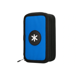 Plumier escolar antartik triple cremallera color azul 36 piezas