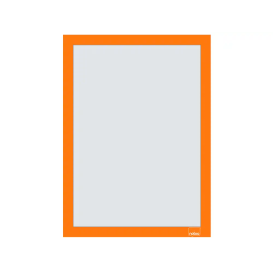 Marco porta anuncios nobo din a4 marco magnetico autoadhesivo color naranja pack de 2 unidades