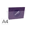 Expositor mural archivo 2000 din a4 horizontal 1 compartimento plastico transparente 80x365x180 mm