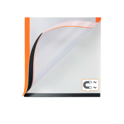 Marco porta anuncios nobo din a4 marco magnetico autoadhesivo color naranja pack de 2 unidades
