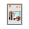 Marco porta anuncios nobo din a4 marco magnetico autoadhesivo color plata pack de 2 unidades