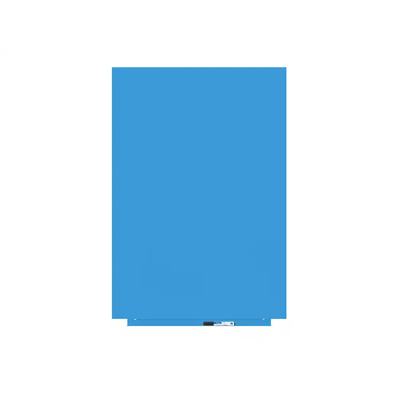 Pizarra blanca rocada lacada magnetica modular sin marco color azul 75x115 cm