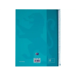 Cuaderno espiral oxford ebook 1 tapaextradura din a4+ 80 hojas cuadro 5 mm con margen bebe touch