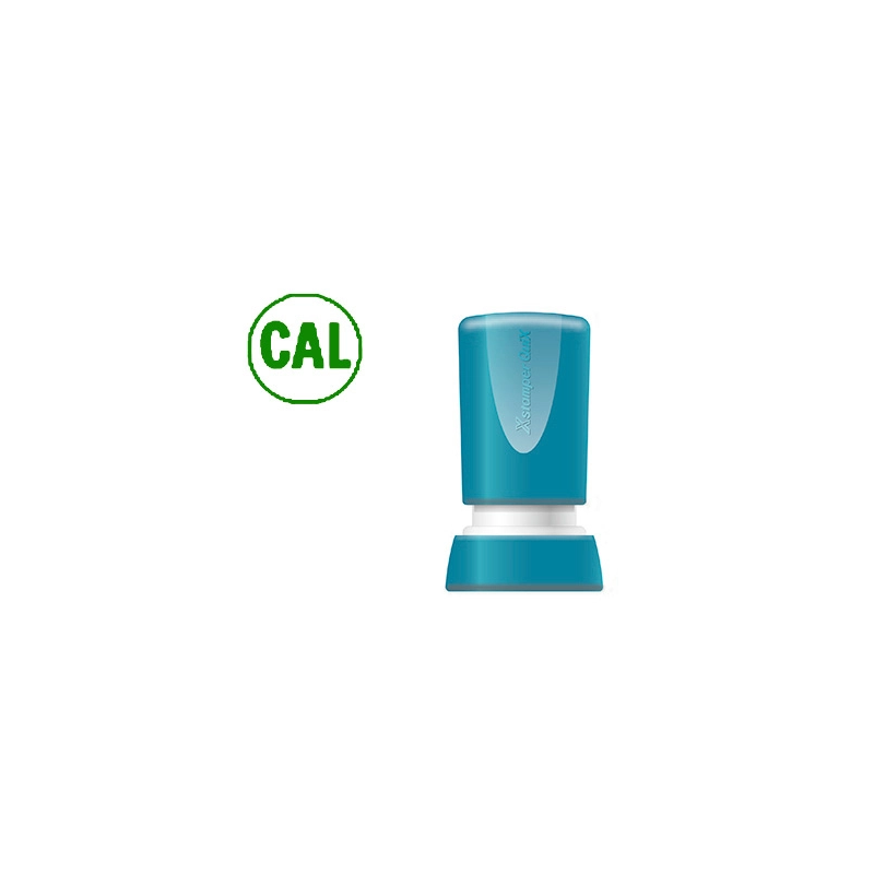 Sello x'stamper quix personalizable color verde redondo diametro 14 mm q-32