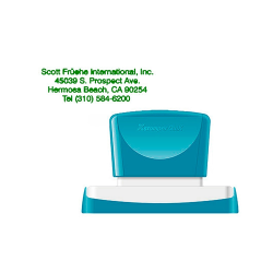 Sello x'stamper quix personalizable color verde medidas 28x78 mm q-24