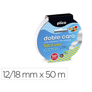 Cinta adhesiva plico doble...