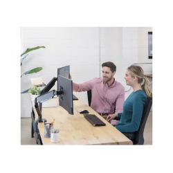 Brazo para monitor plano doble fellowes platinum series dual arm normativa vesa para pantallas hasta 9