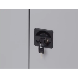 Armario metalico rocada dos puertas batientes incluye cuatro balda 102x198x45 cm acabado ac00 gris/gris