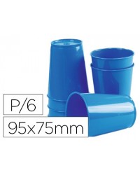 VASO DE ABS AZUL CON BORDE...