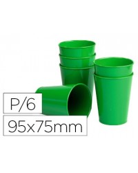 VASO DE ABS VERDE CON BORDE...