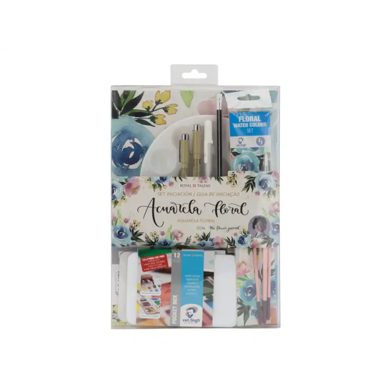 Set acuarela vang gogh floral