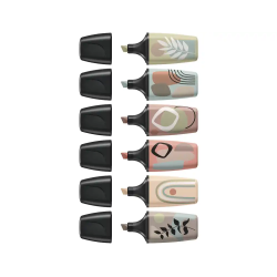 Rotulador stabilo boss mini naturevibes estuche de 6 unidades colores surtidos