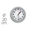 Reloj maul step de pared redondo 20 cm diametro electrico color plata