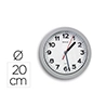 Reloj maul step de pared redondo 20 cm diametro electrico color plata