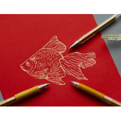 Boligrafo pilot g1 tinta gel oro