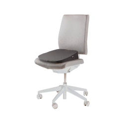 Cojin de asiento fellowes breyta en cuña color negro 90x430x430 mm