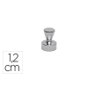 Iman maul conico de neodimio 1,2 cm diametro peso max. 3,5 kg color plata pack de 5 unidades
