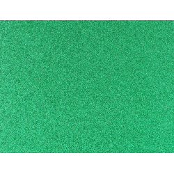 Goma eva con purpurina biodegradable liderpapel 50x70cm 60g/m2 espesor 2 mm verde