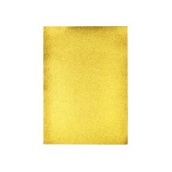 Goma eva con purpurina biodegradable liderpapel 50x70cm 60g/m2 espesor 2 mm oro