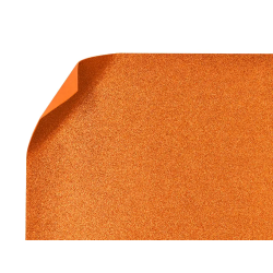 Goma eva con purpurina biodegradable liderpapel 50x70cm 60g/m2 espesor 2 mm naranja