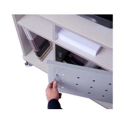 Mesa fotocopiadora rocada rd-4020 gris alta