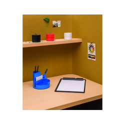 Portanotas maul go din a4 plastico reciclado con pinza color negro