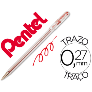 Boligrafo pentel bk-77 b rojo