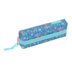 Bolso escolar portatodo safta rectangular con goma elastica frozen 40x220x70 mm