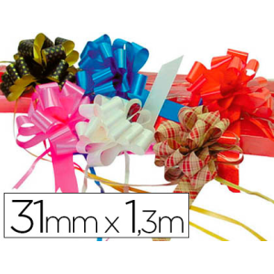 Cinta para hacer lazos rojo...