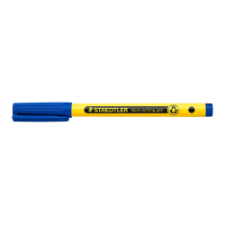 Rotulador staedtler noris writing pen 307 tinta base de agua punta fina trazo 0,6 mm azul