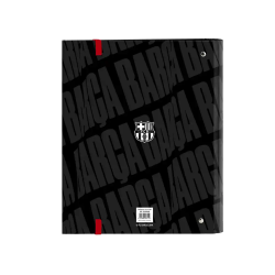 Carpeta con recambio safta din a4 cuadro 5 mm con goma y separadores f.c. barcelona