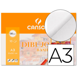Papel dibujo basik 130 gr...