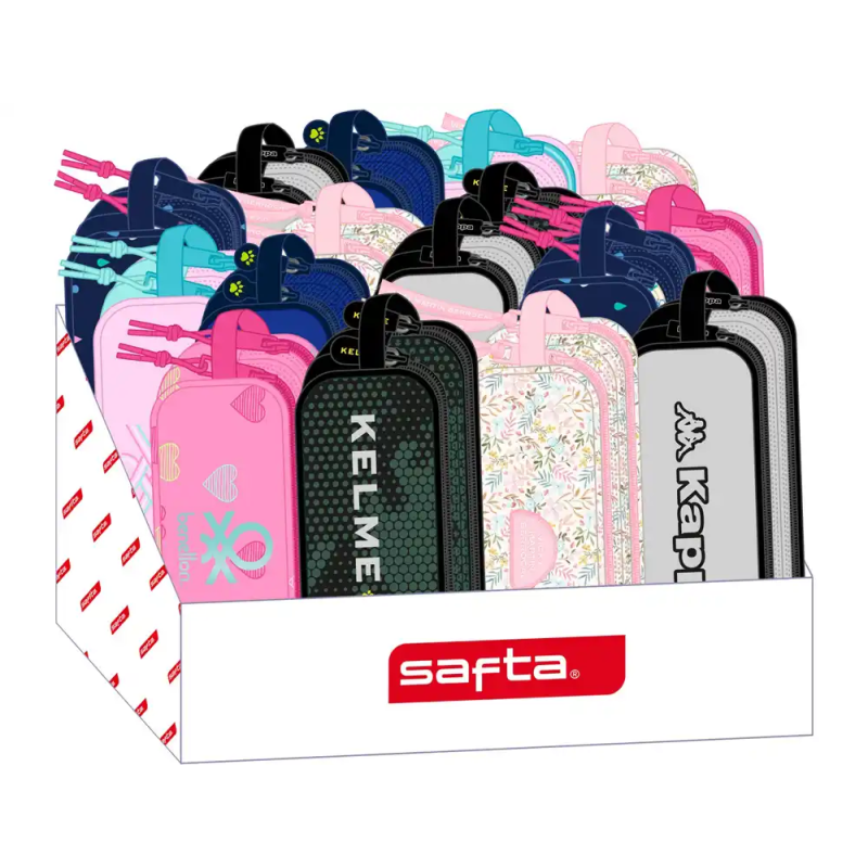 Bolso escolar portatodo safta doble expositor 235x315x230 mm