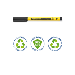 Rotulador staedtler noris writing pen 307 tinta base de agua punta fina trazo 0,6 mm negro