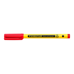 Rotulador staedtler noris writing pen 307 tinta base de agua punta fina trazo 0,6 mm rojo