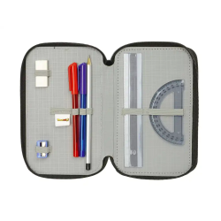 Plumier escolar safta triple cremallera 37 piezas dragon ball 195x125x55 mm