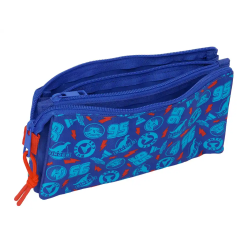 Bolso escolar portatodo safta triple cremallera cars 120x220x30 mm