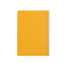 Cuaderno espiral liderpapel a4 pautaguia tapa plastico 80h 90gr cuadro pautado 4mm con margen color amarillo