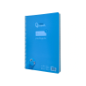 Cuaderno espiral liderpapel a4 pautaguia tapa plastico 80h 90gr cuadro pautado 4mm con margen color azul