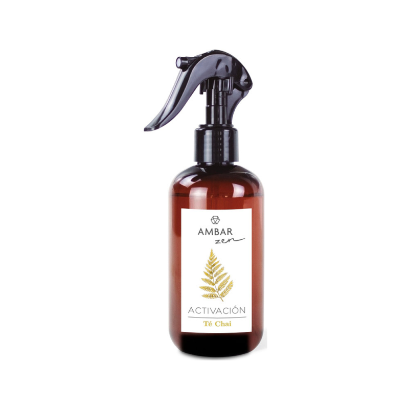 Ambientador ambar zen activacion te chai bote pulverizador de 225 ml