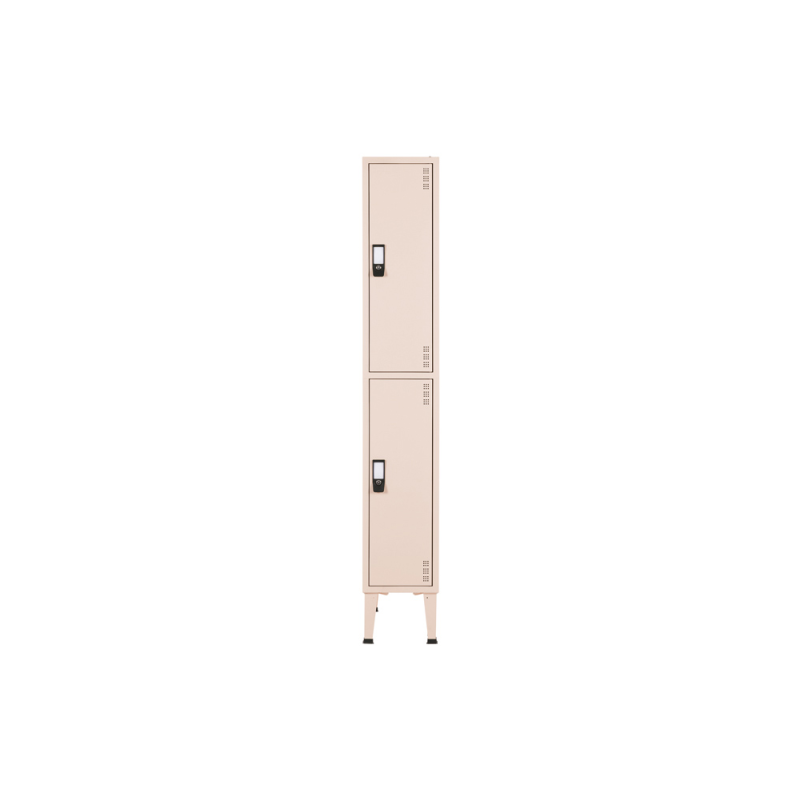 Taquilla metalica bi-office 1 modulo 2 puertas color beige 1900x300x500 mm