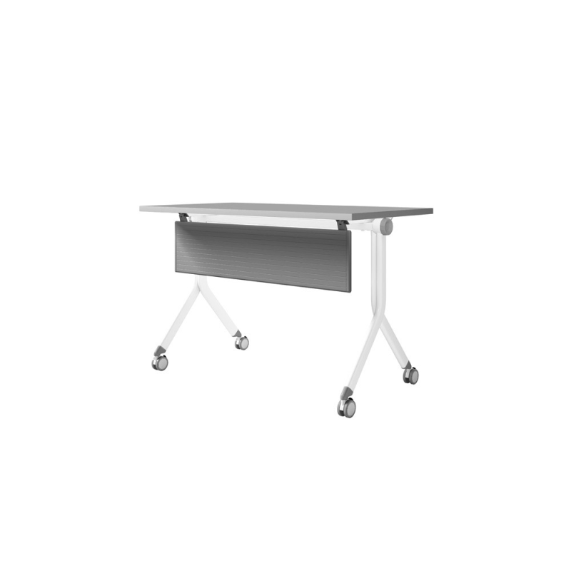 Mesa abatible rocada e-table regulable en altura estructura metalica gris/haya 160x70 cm