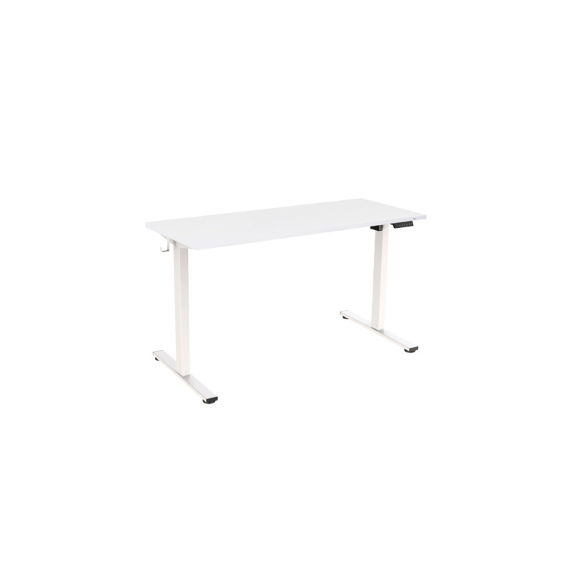 Mesa regulable rocada e-table eco regulable en altura electrica estructura metalica blanco/blanco 140x80 cm