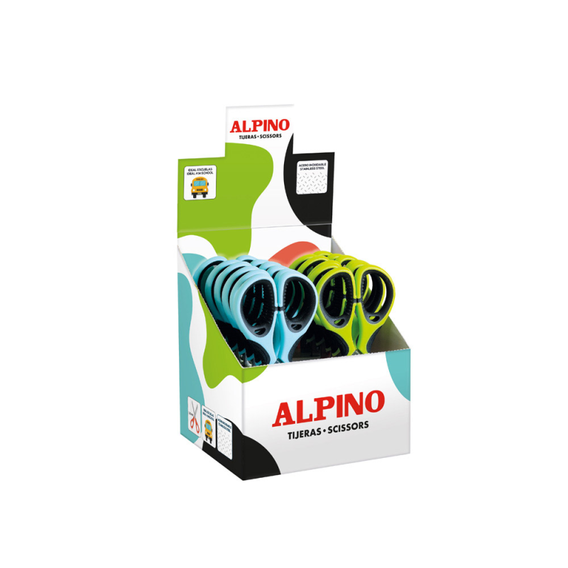 Tijera escolar alpino colorfull 130 mm