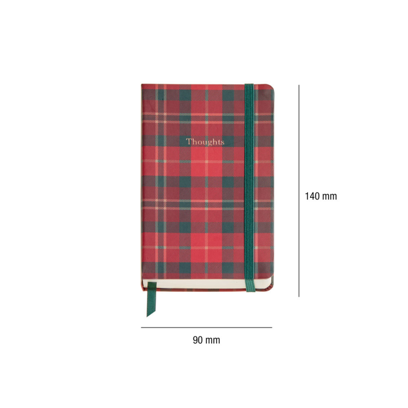 Cuaderno cosido miqulerius lennox highland days logbook 90x140 mm liso 100 hojas marfil
