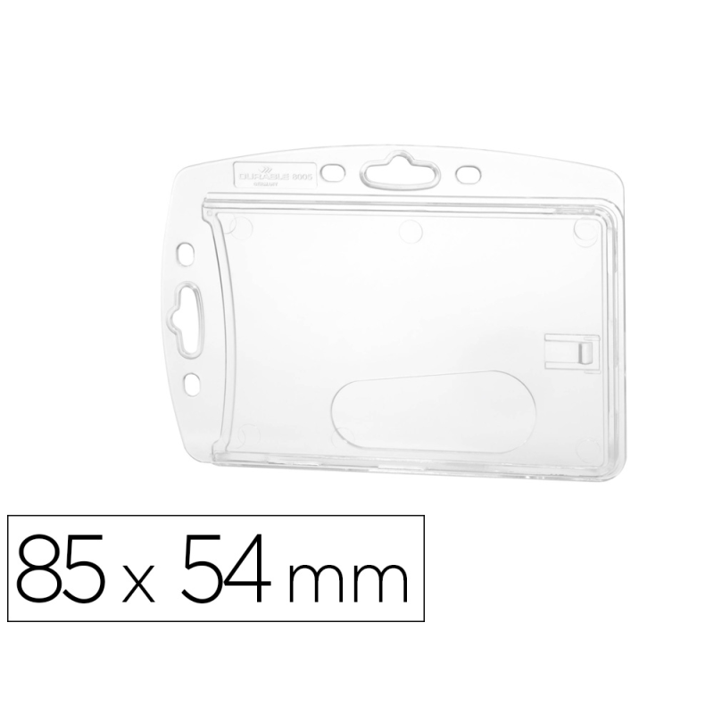 Identificador durable rigido para 1 tarjeta 54x87 mm pack de 10 unidades