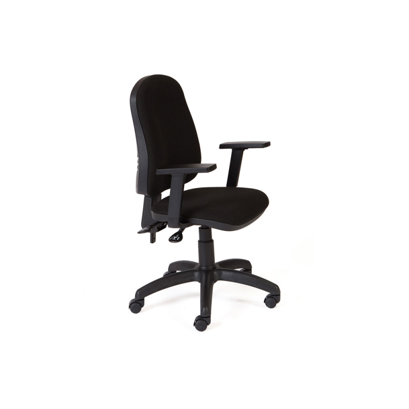Silla rocada direccion sistema asincro con brazos color negro