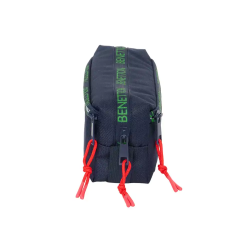Bolso escolar portatodo safta triple pequeño con goma elastica benetton together 85x220x60 mm
