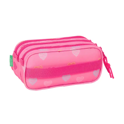 Bolso escolar portatodo safta triple big benetton heart 100x215x80 mm