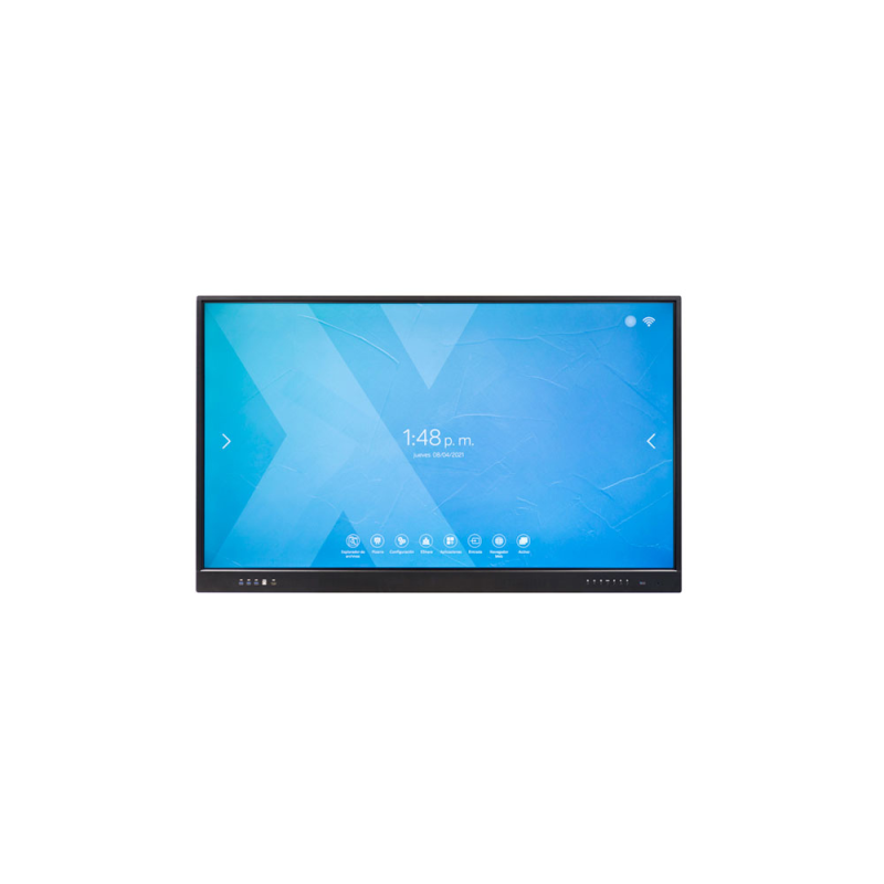 Pantalla interactiva rocada cristal templado 75/' multitactil wifi con altavoces usb thunderbolt